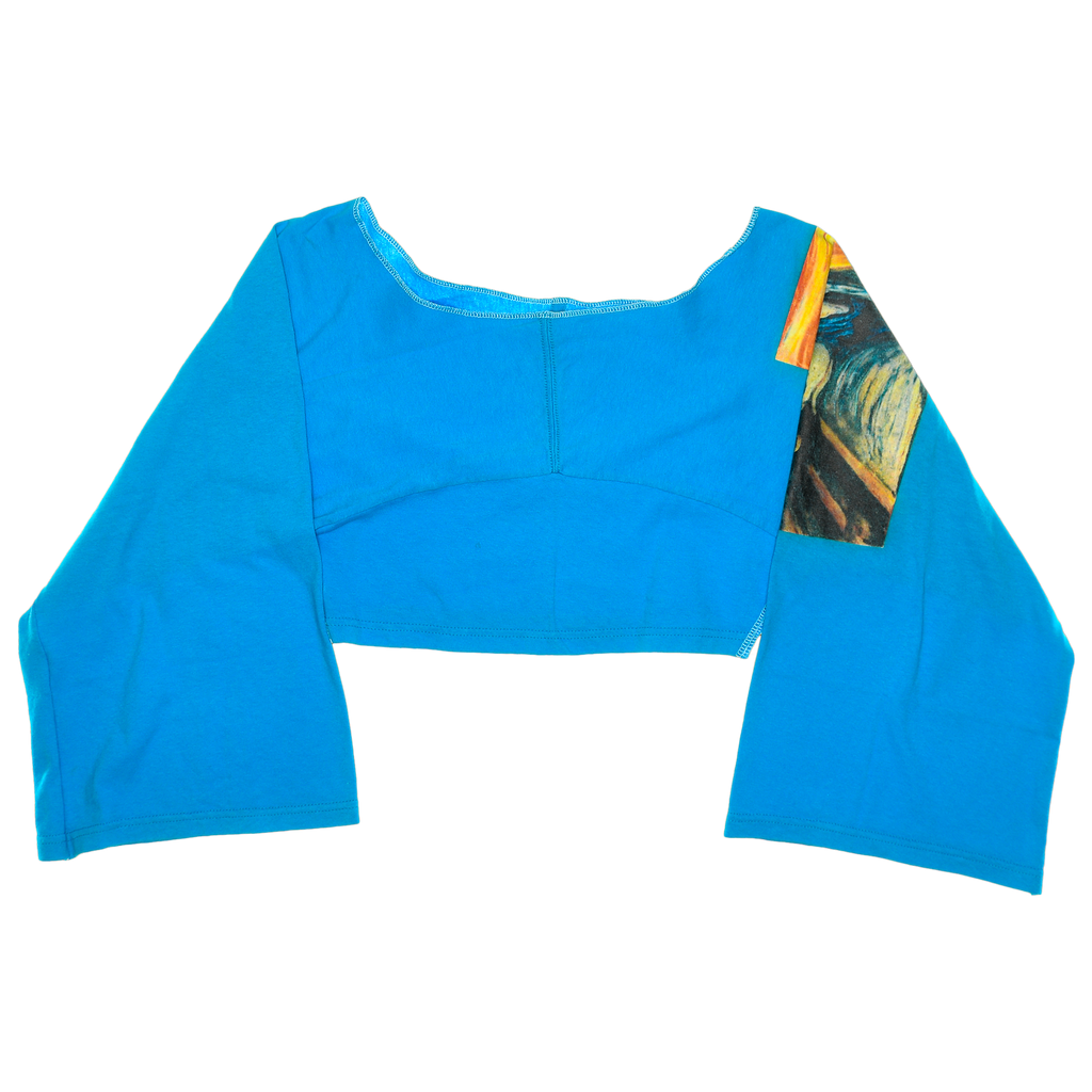 "The Scream" Zero Waste Reversible Crop Top