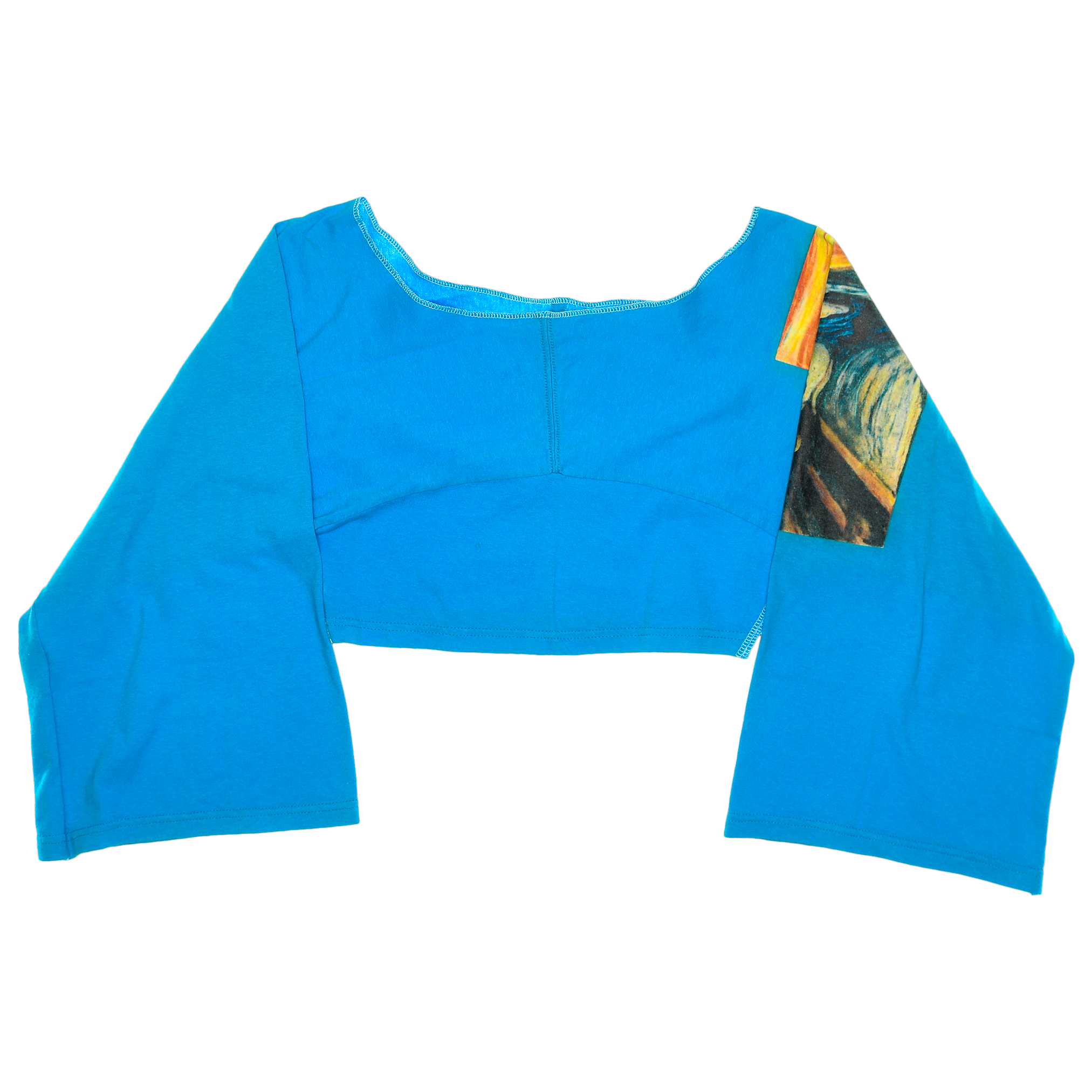 "The Scream" Zero Waste Reversible Crop Top