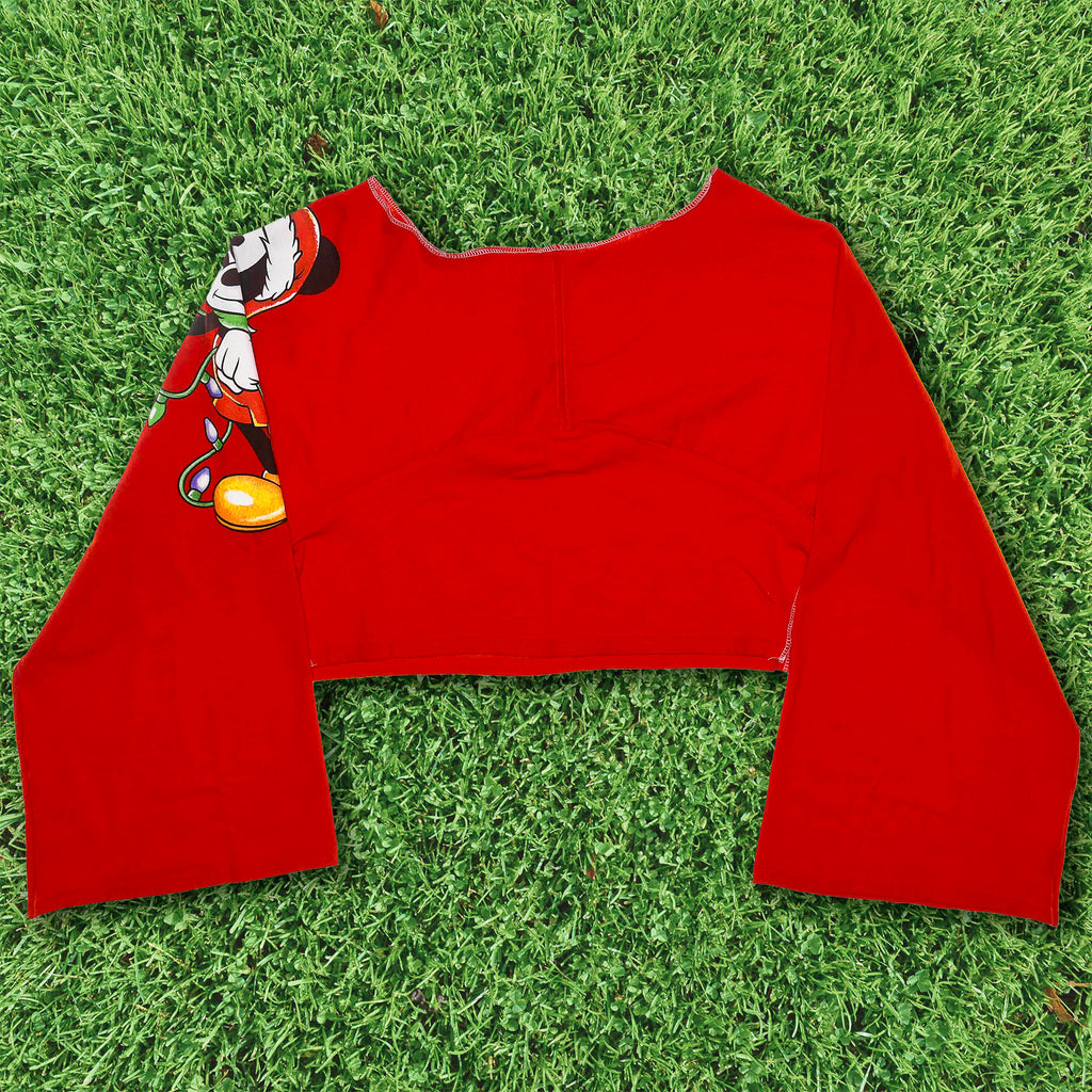 Christmas Reversible Crop Top