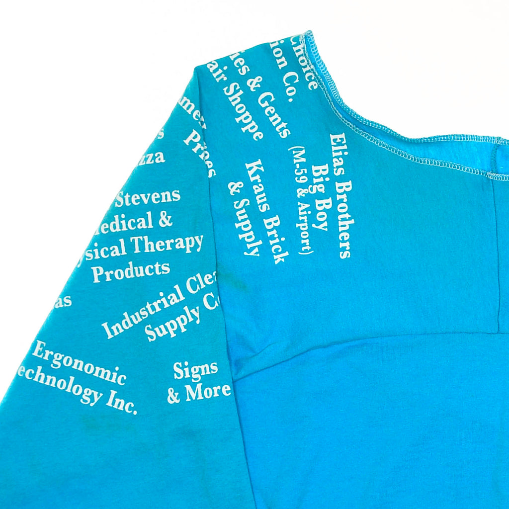 Rainbow Run Blue Reversible Crop Top