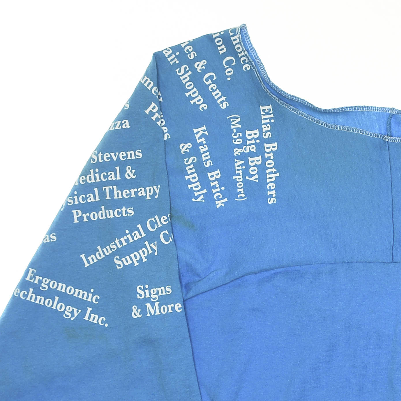 Rainbow Run Blue Reversible Crop Top