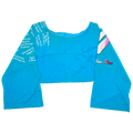 Rainbow Run Blue Reversible Crop Top