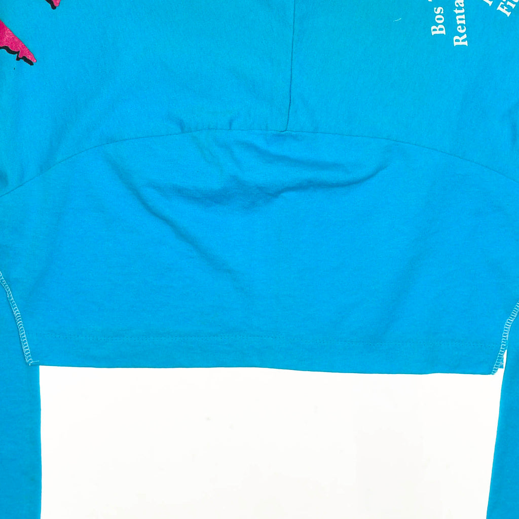 Rainbow Run Blue Reversible Crop Top