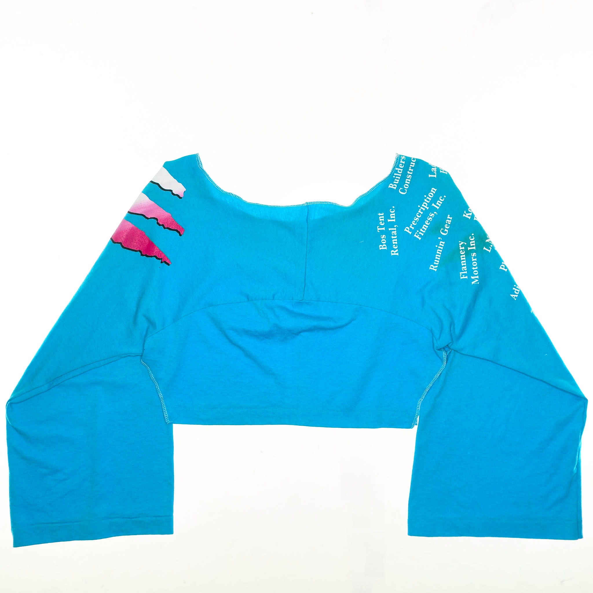 Rainbow Run Blue Reversible Crop Top