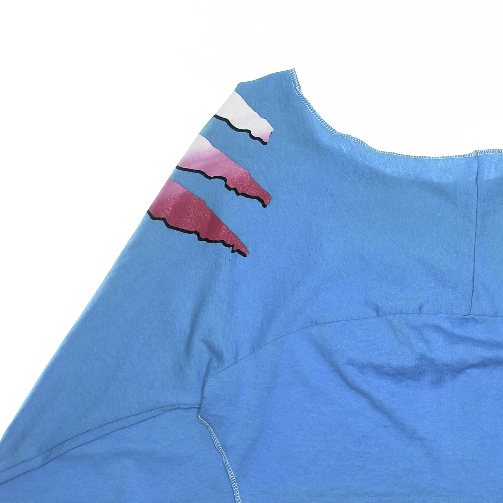 Rainbow Run Blue Reversible Crop Top