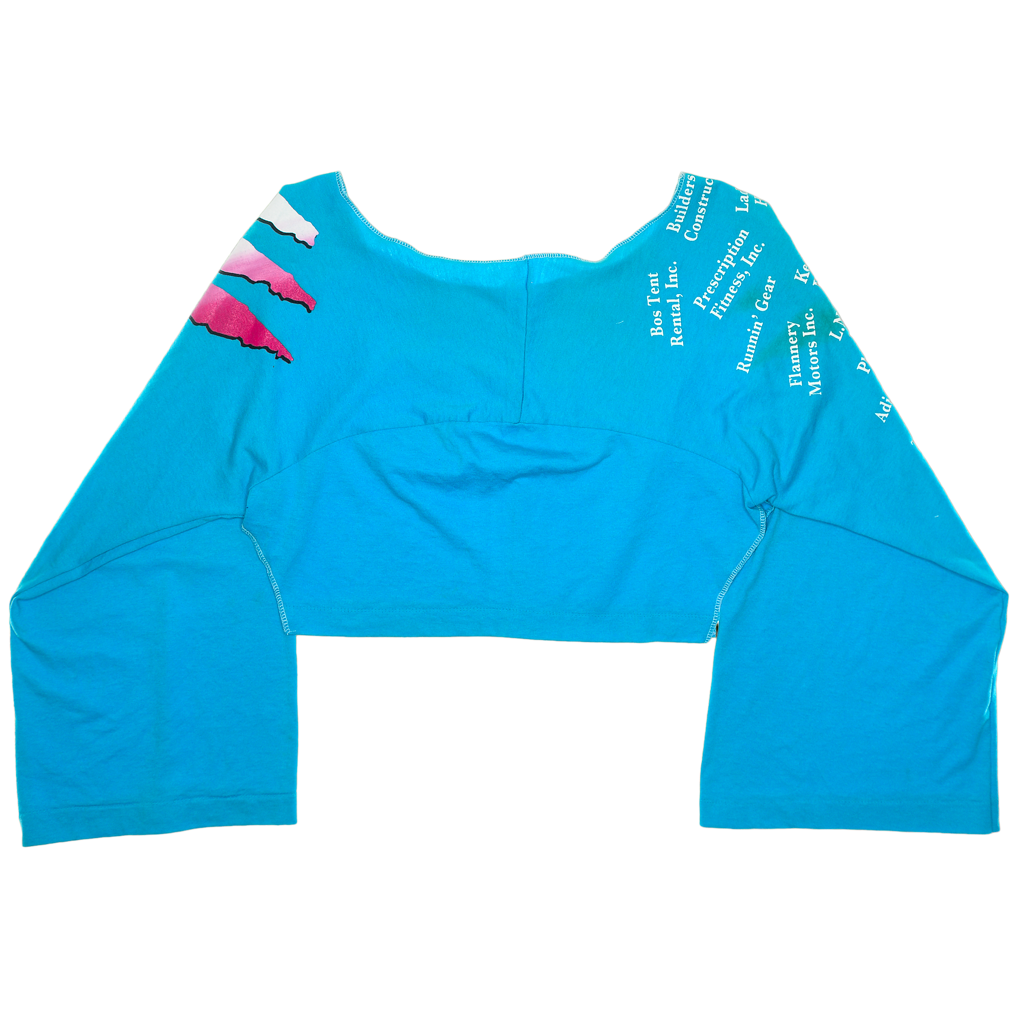 Rainbow Run Blue Reversible Crop Top