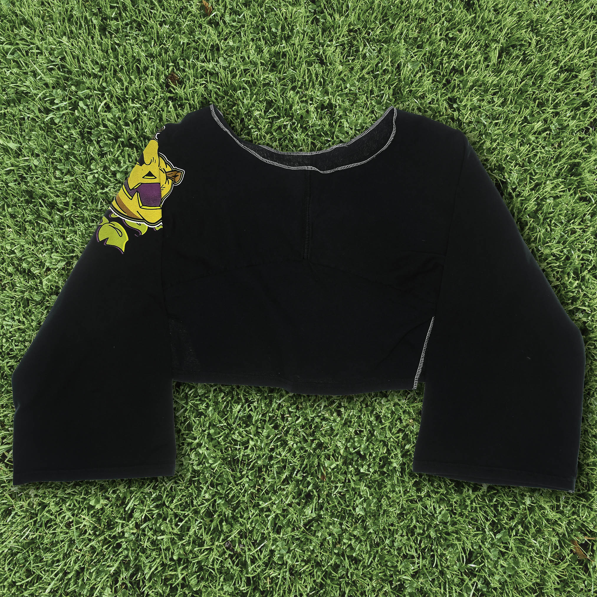 Black Jack-O-Lantern Reversible Crop Top