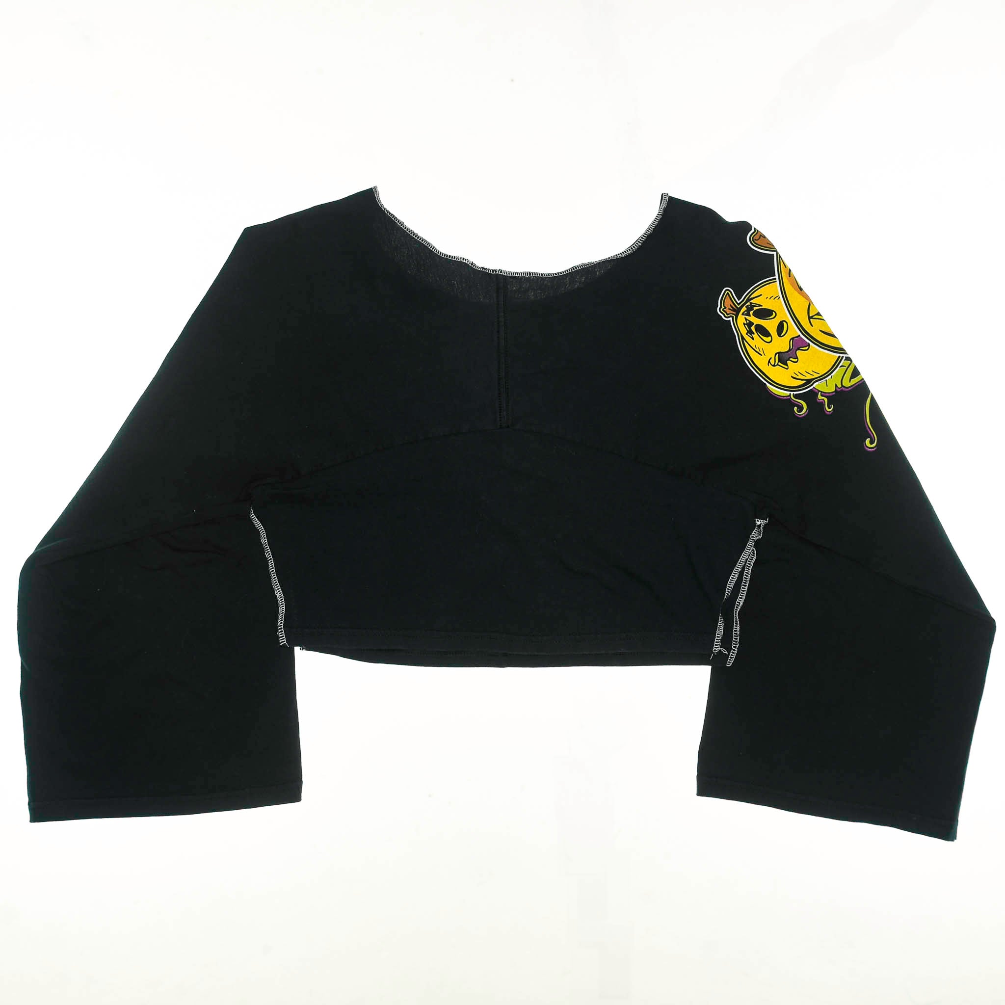 Black Jack-O-Lantern Reversible Crop Top