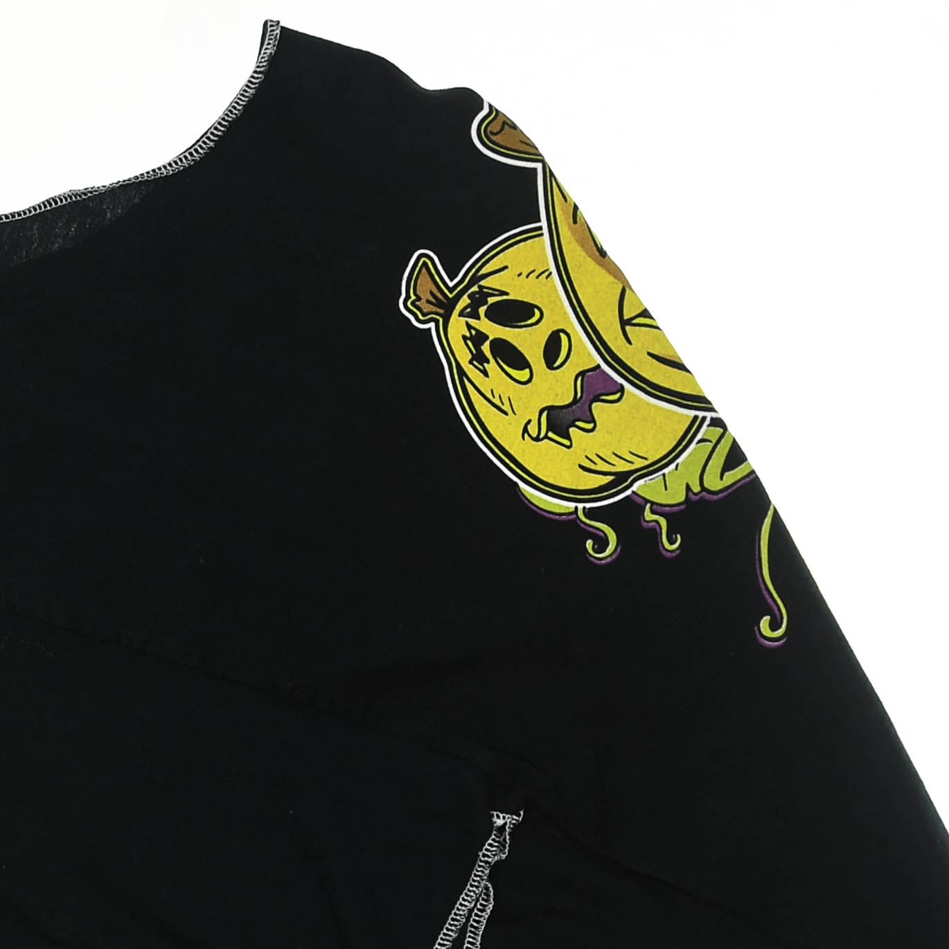 Black Jack-O-Lantern Reversible Crop Top