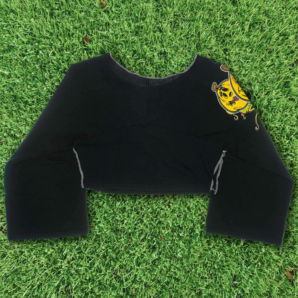 Black Jack-O-Lantern Reversible Crop Top