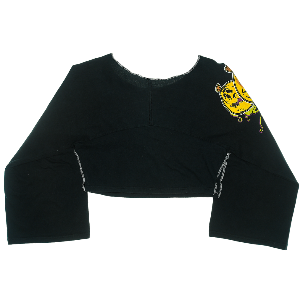 Black Jack-O-Lantern Reversible Crop Top