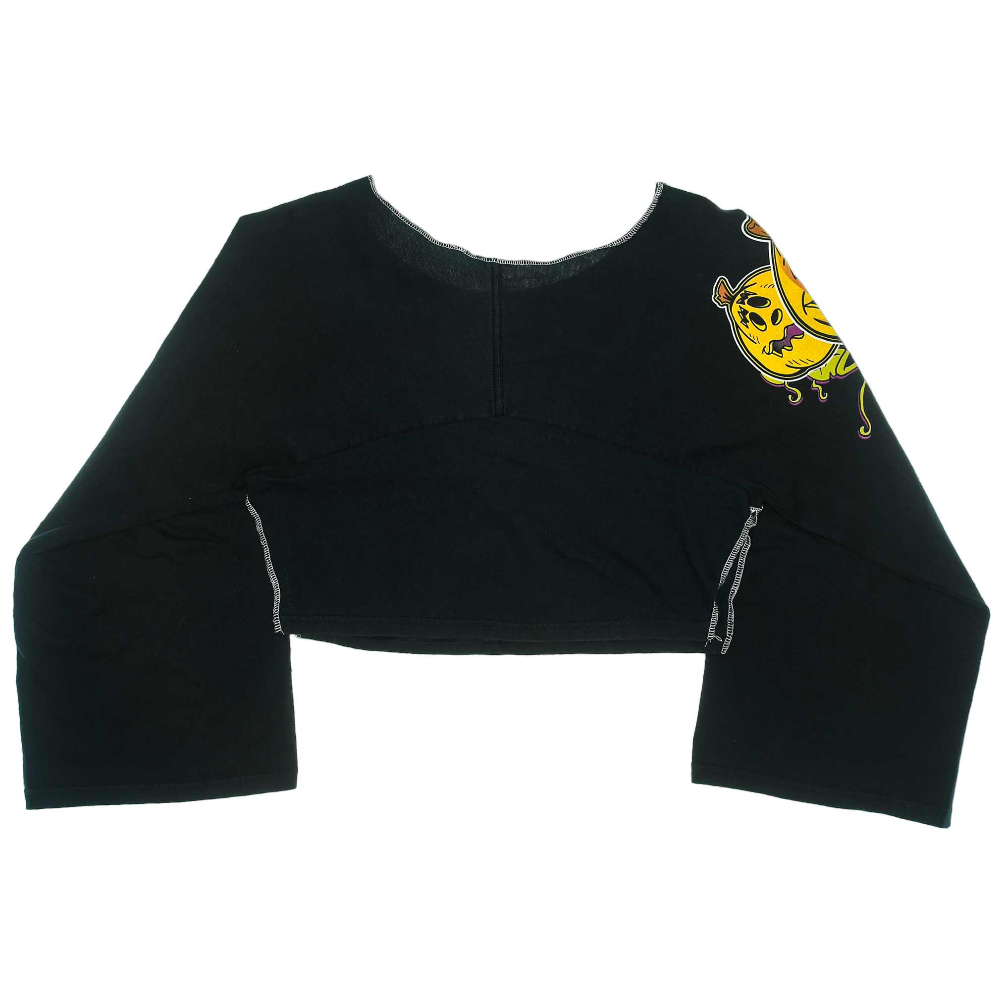 Black Jack-O-Lantern Reversible Crop Top