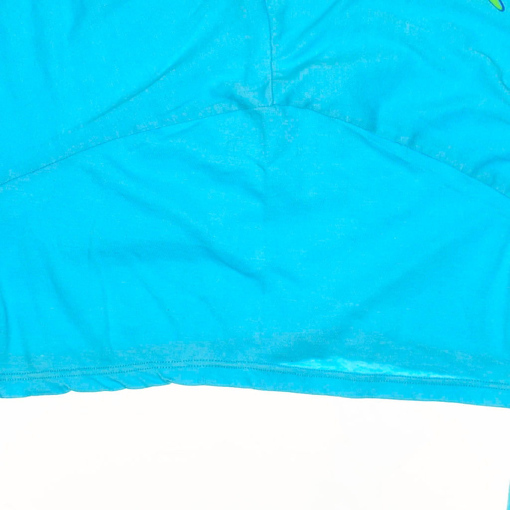 Blue Reversible Crop Top