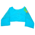 Blue Reversible Crop Top