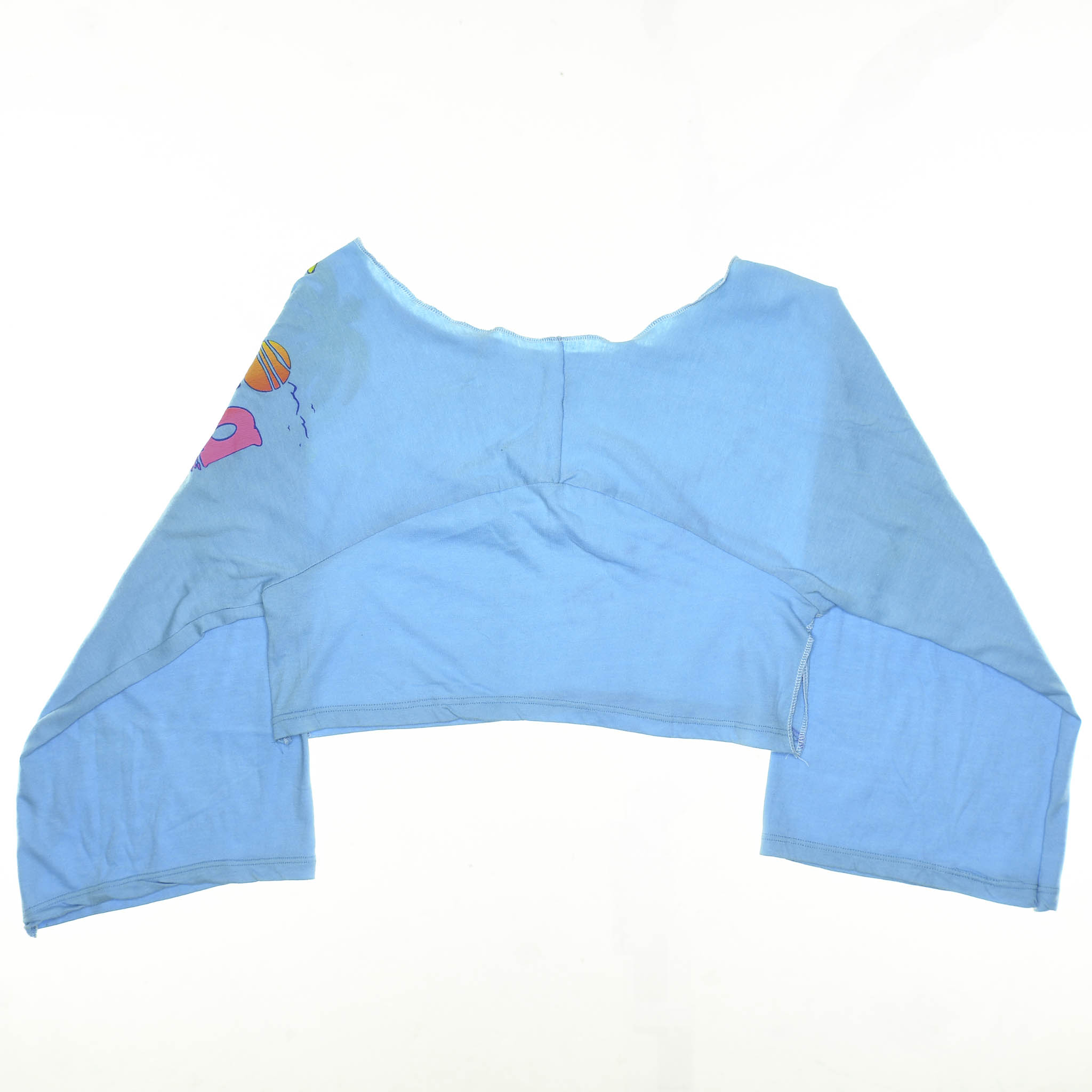Blue Reversible Crop Top
