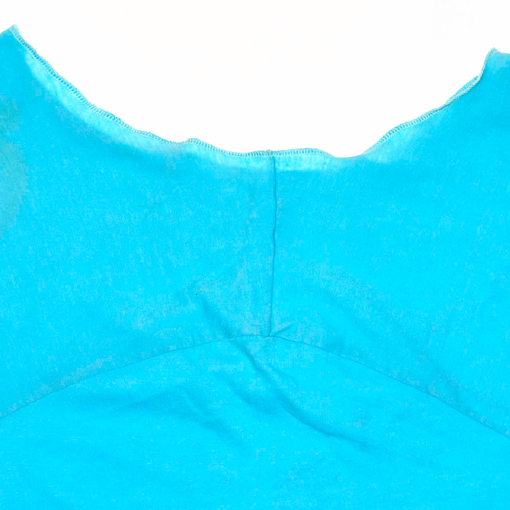 Blue Reversible Crop Top