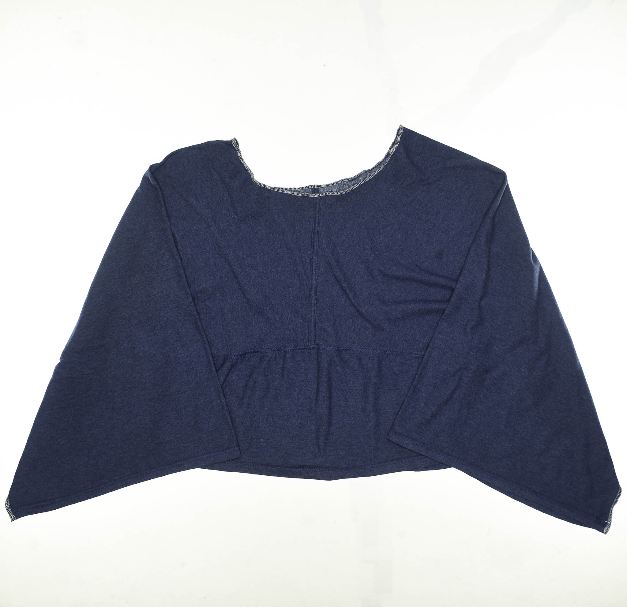 Heather Navy Reversible Crop Top