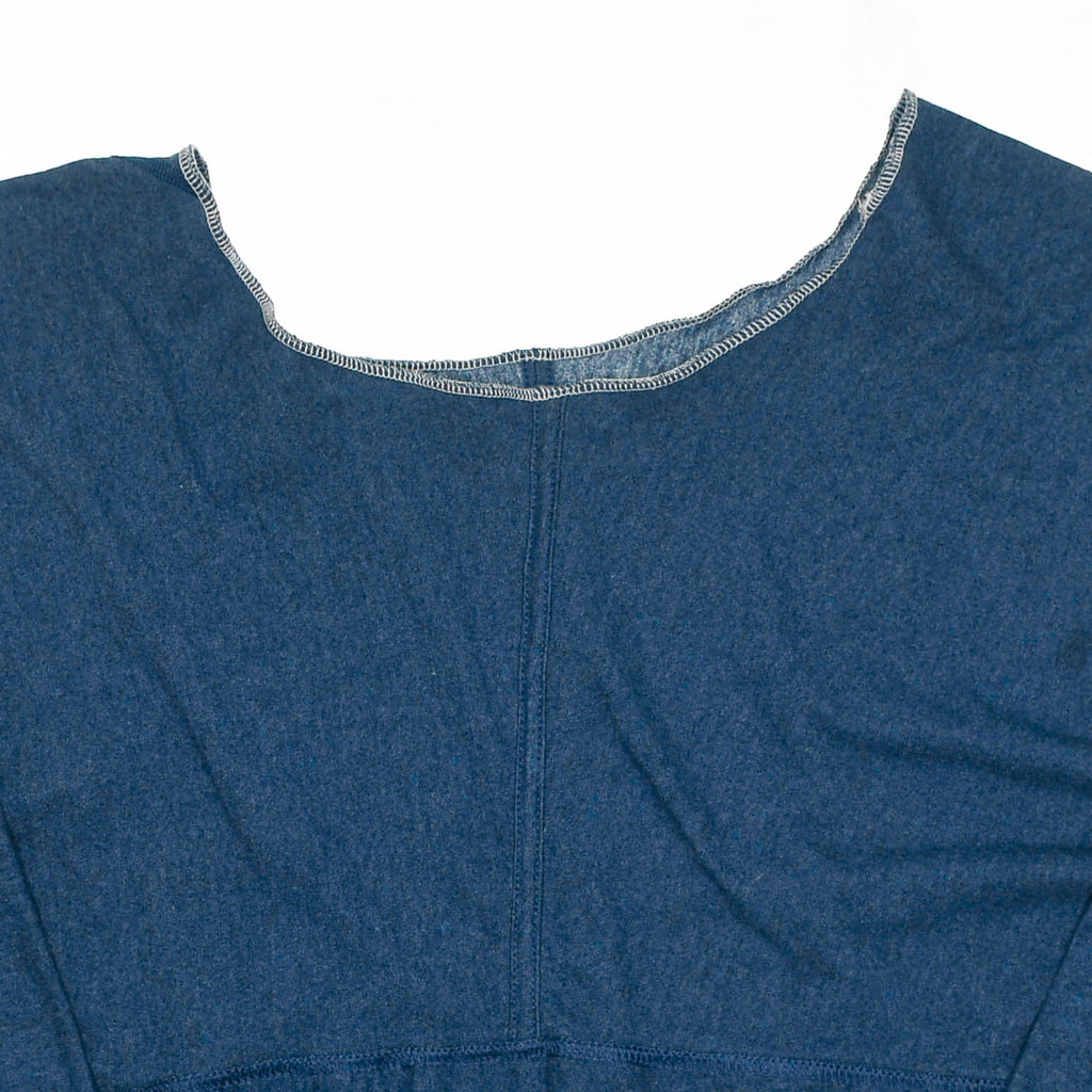 Heather Navy Reversible Crop Top