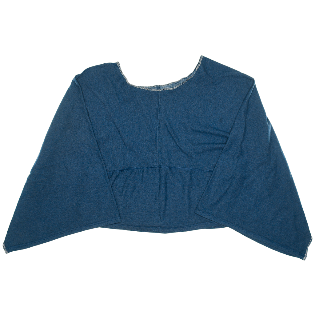 Heather Navy Reversible Crop Top