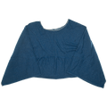 Heather Navy Reversible Crop Top