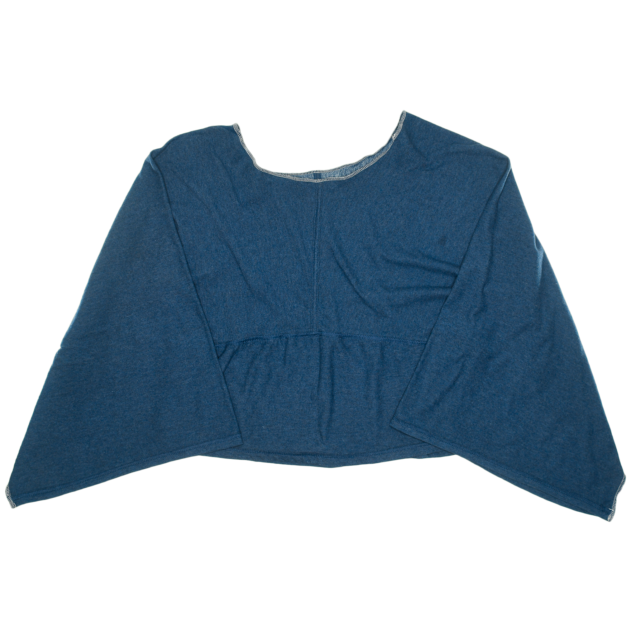 Heather Navy Reversible Crop Top