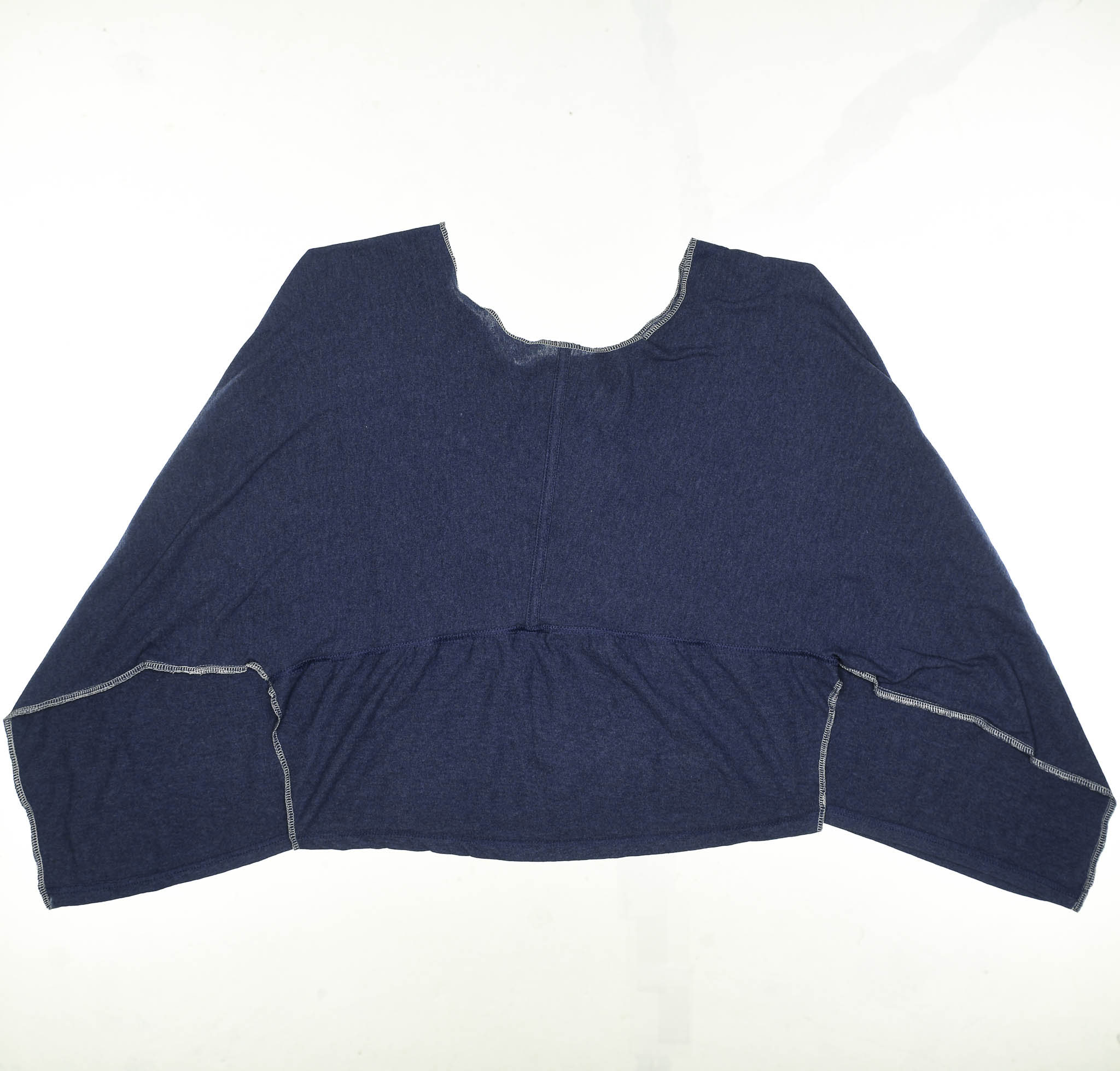 Heather Navy Reversible Crop Top