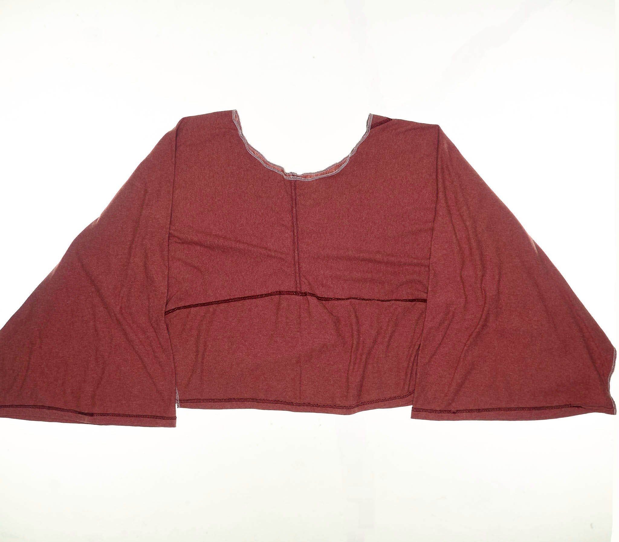 Heather Red Reversible Crop Top
