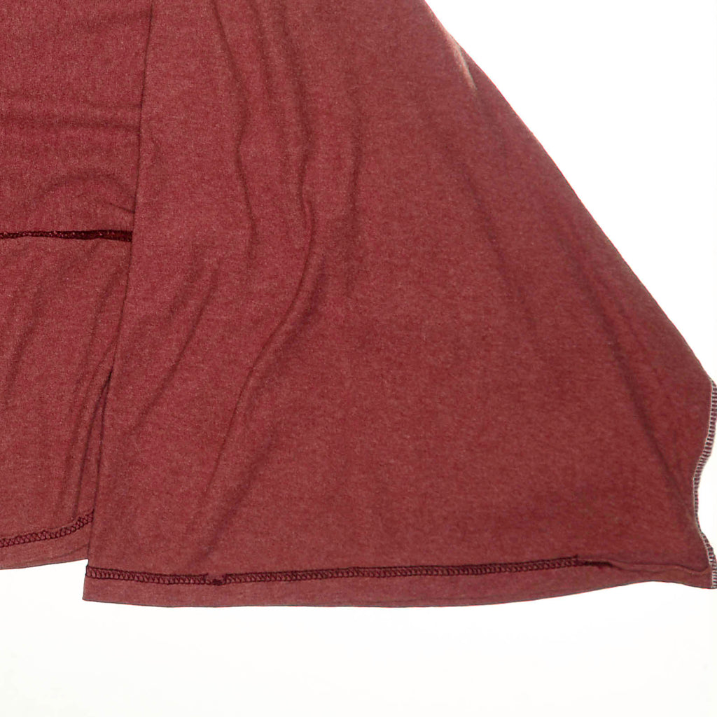 Heather Red Reversible Crop Top