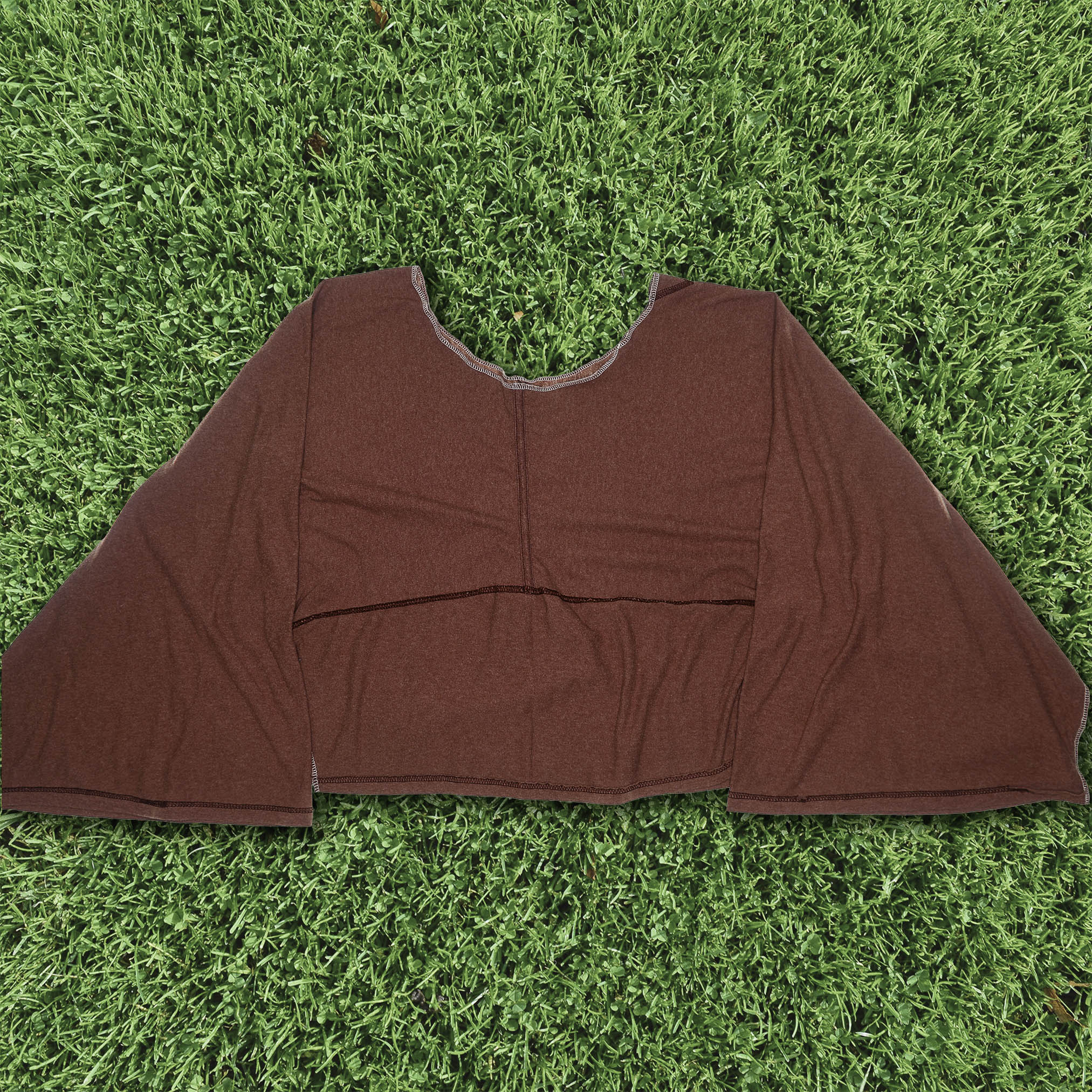 Heather Red Reversible Crop Top