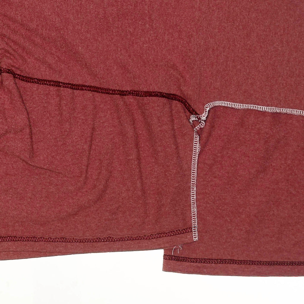 Heather Red Reversible Crop Top