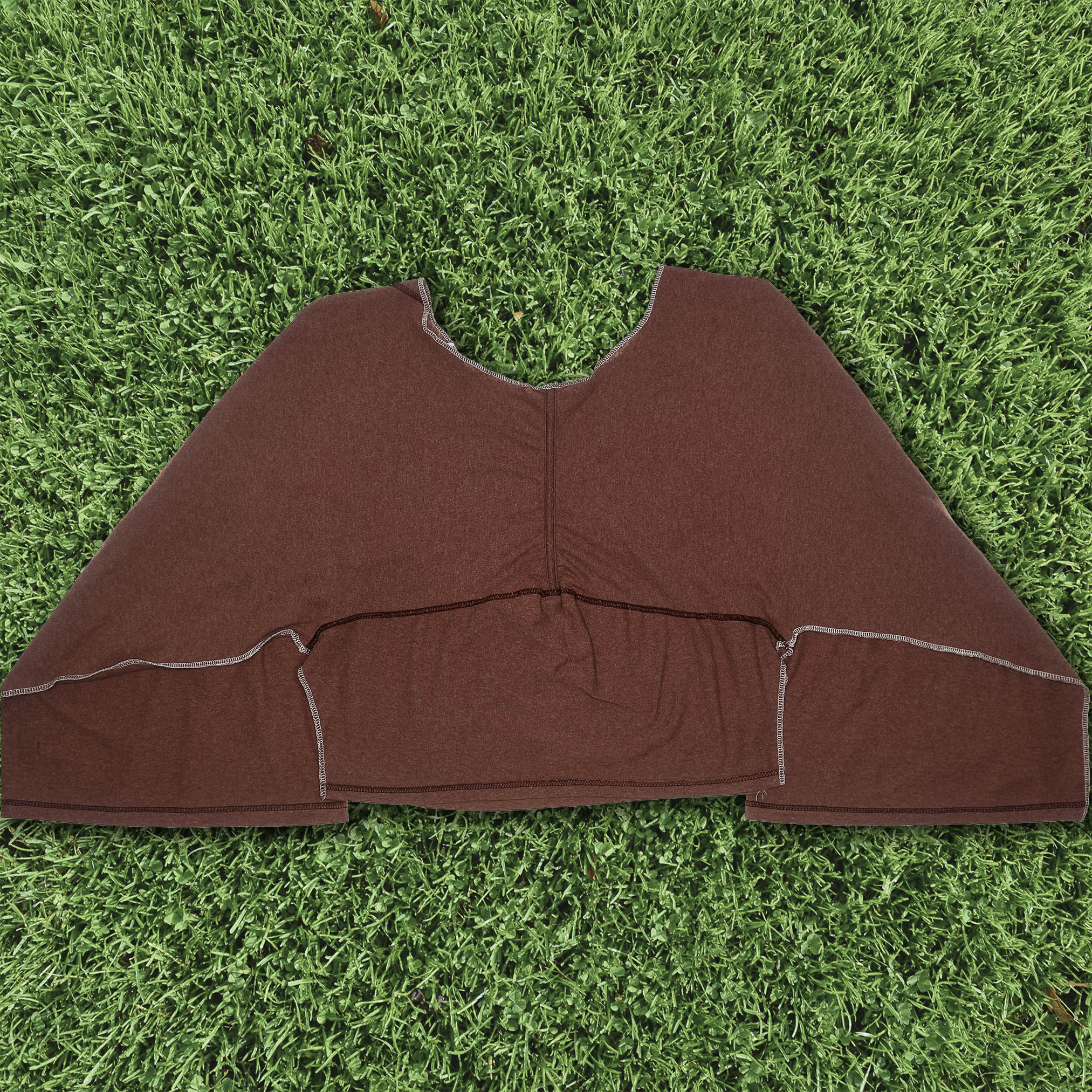 Heather Red Reversible Crop Top
