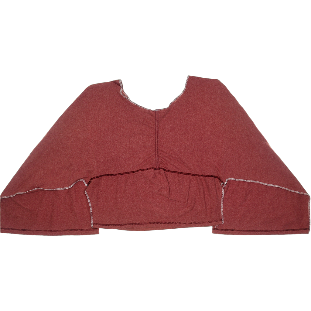 Heather Red Reversible Crop Top