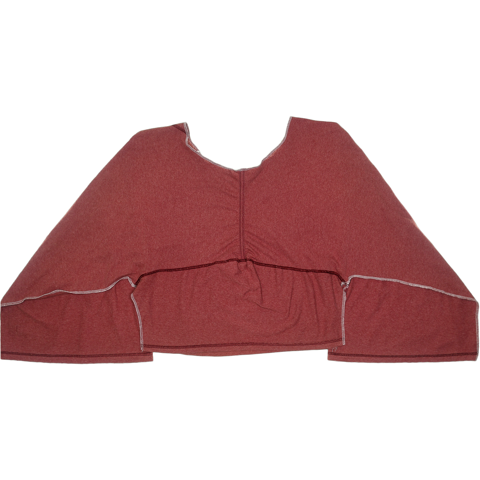 Heather Red Reversible Crop Top