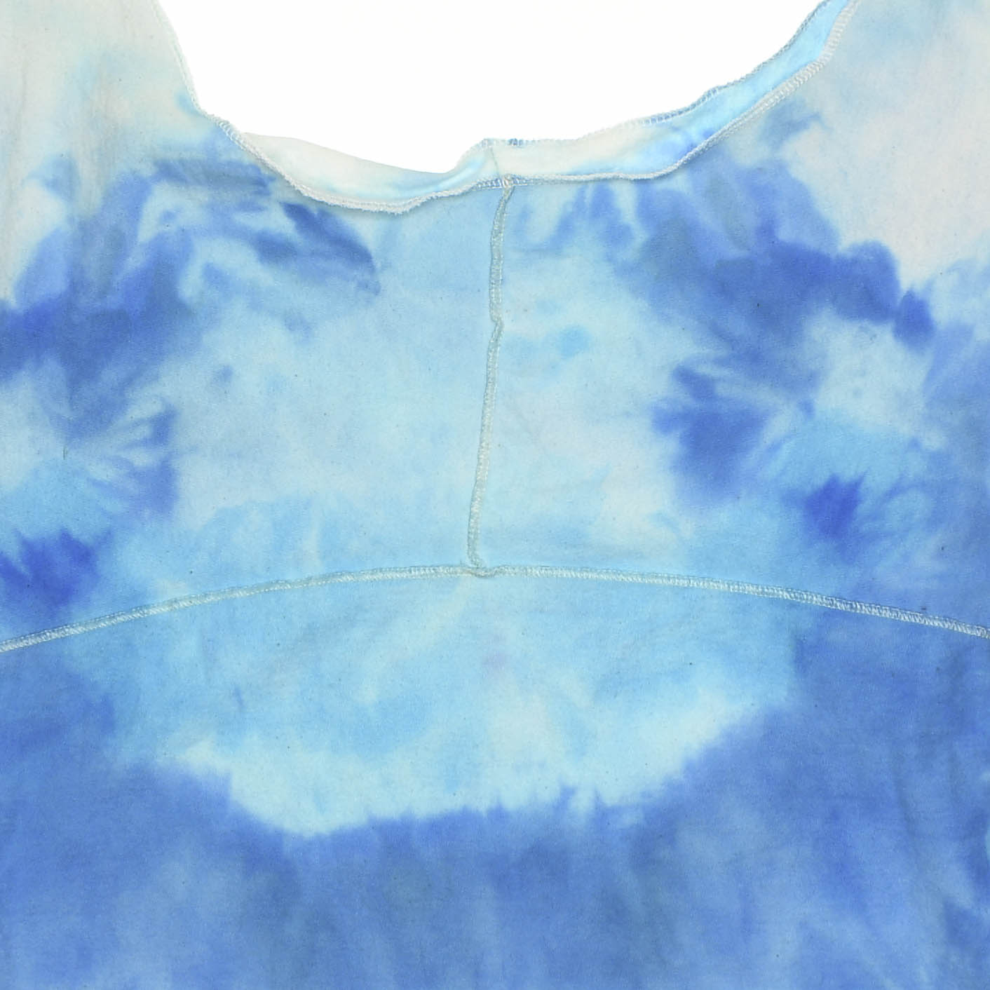 Blue Ice Dyed Reversible Crop Top