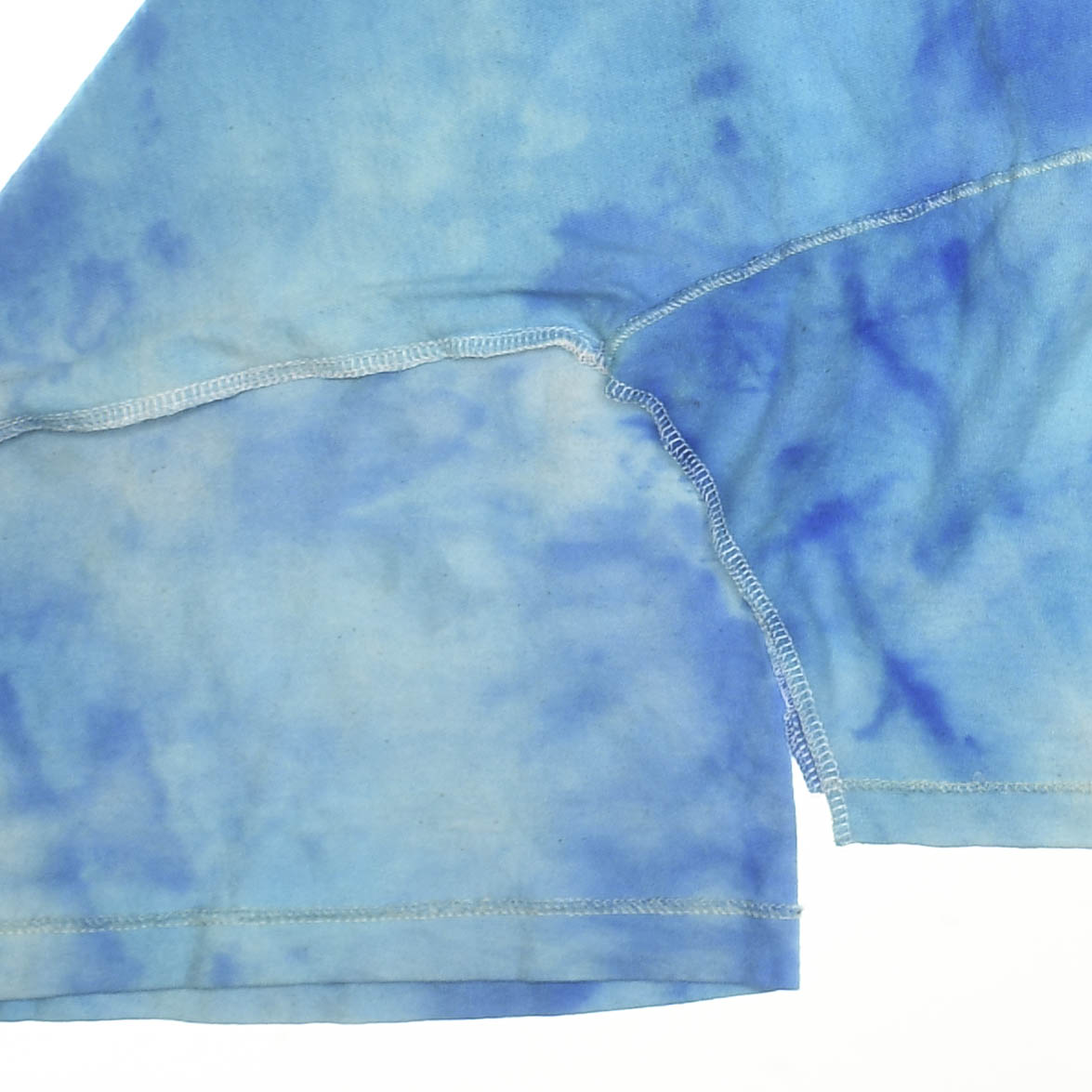 Blue Ice Dyed Reversible Crop Top