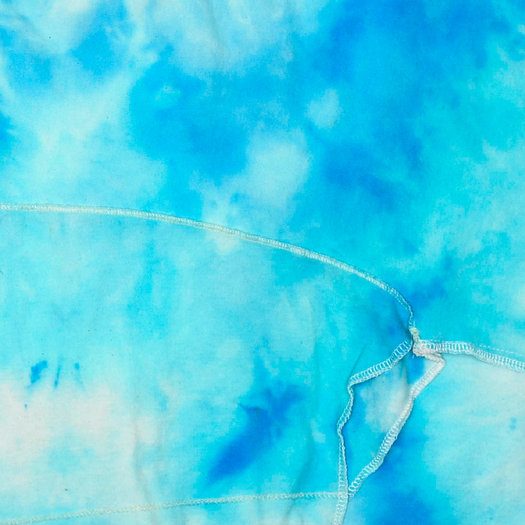 Blue Ice Dyed Reversible Crop Top