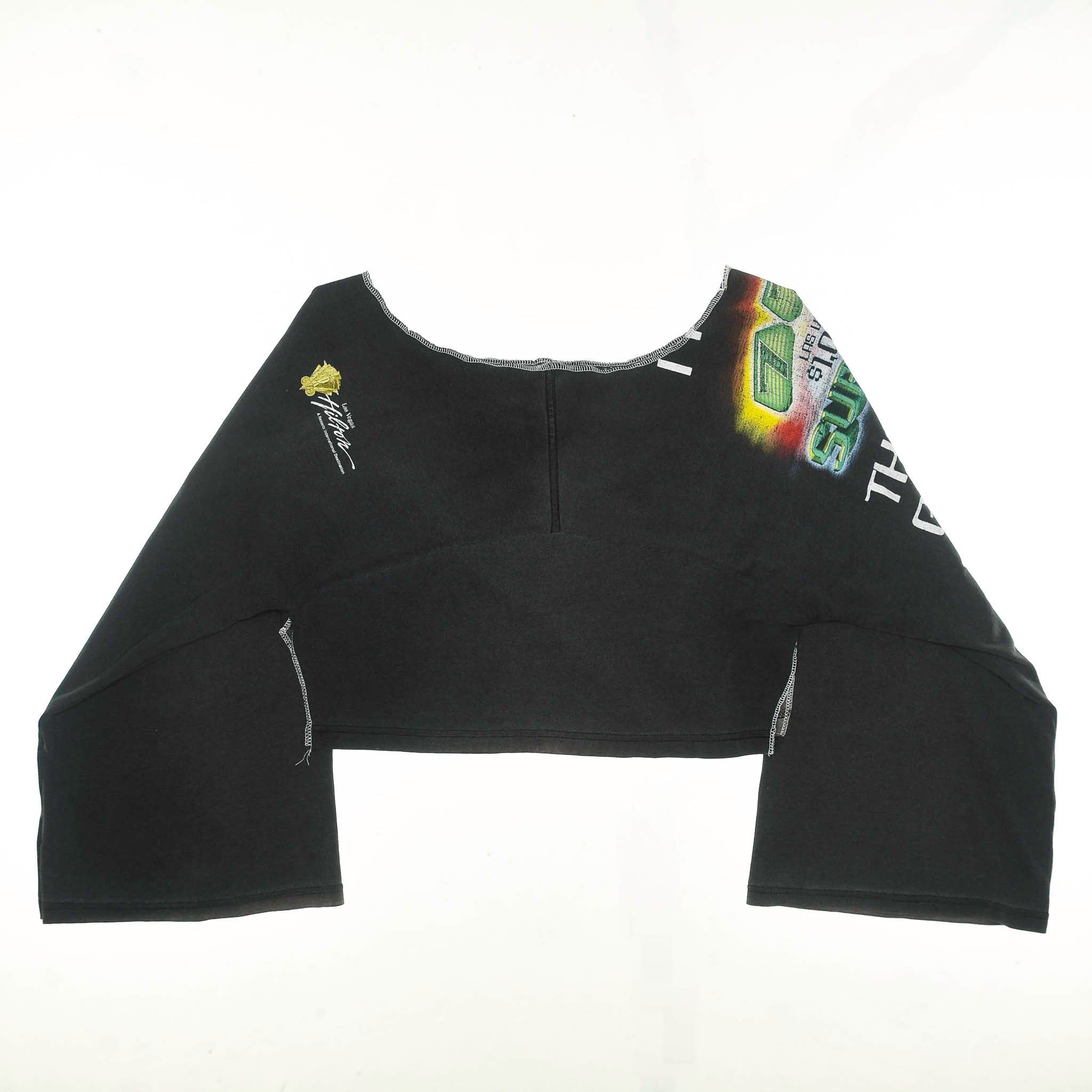 Gray Vegas Reversible Crop Top