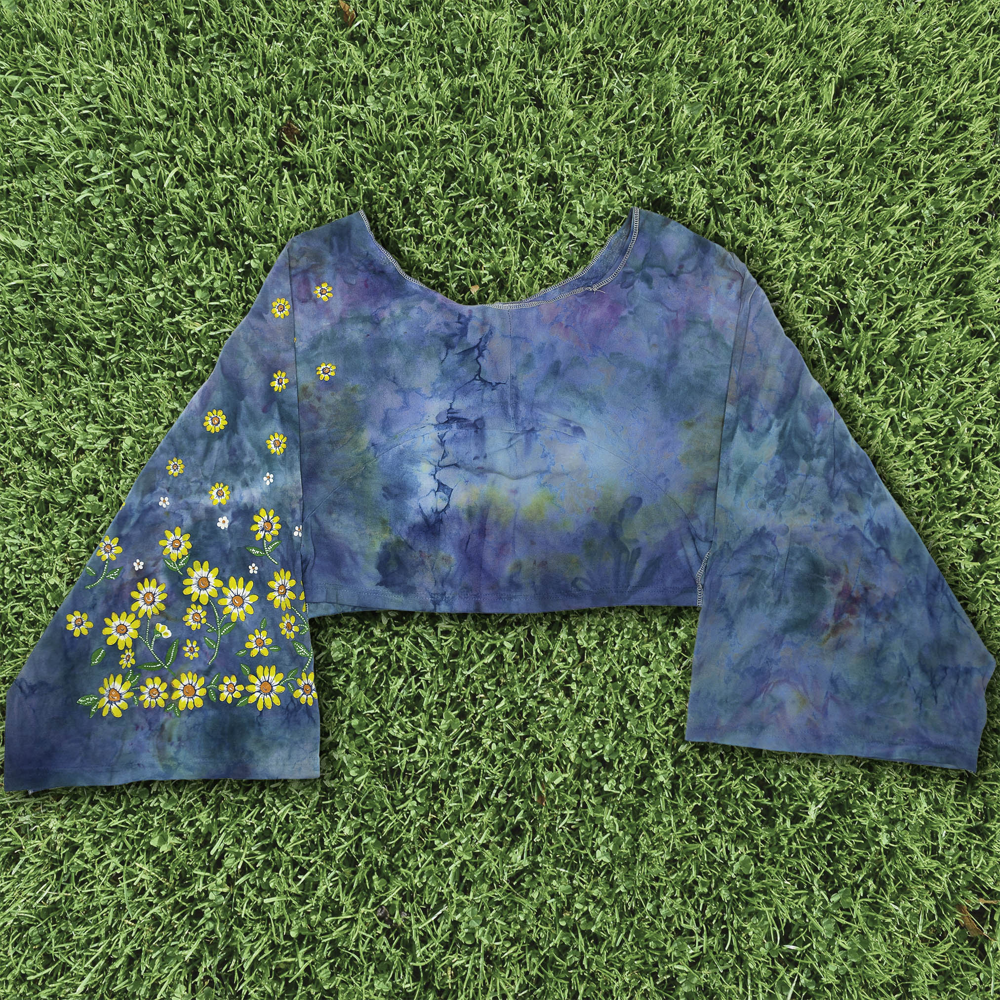 Sunflower Reversible Crop Top