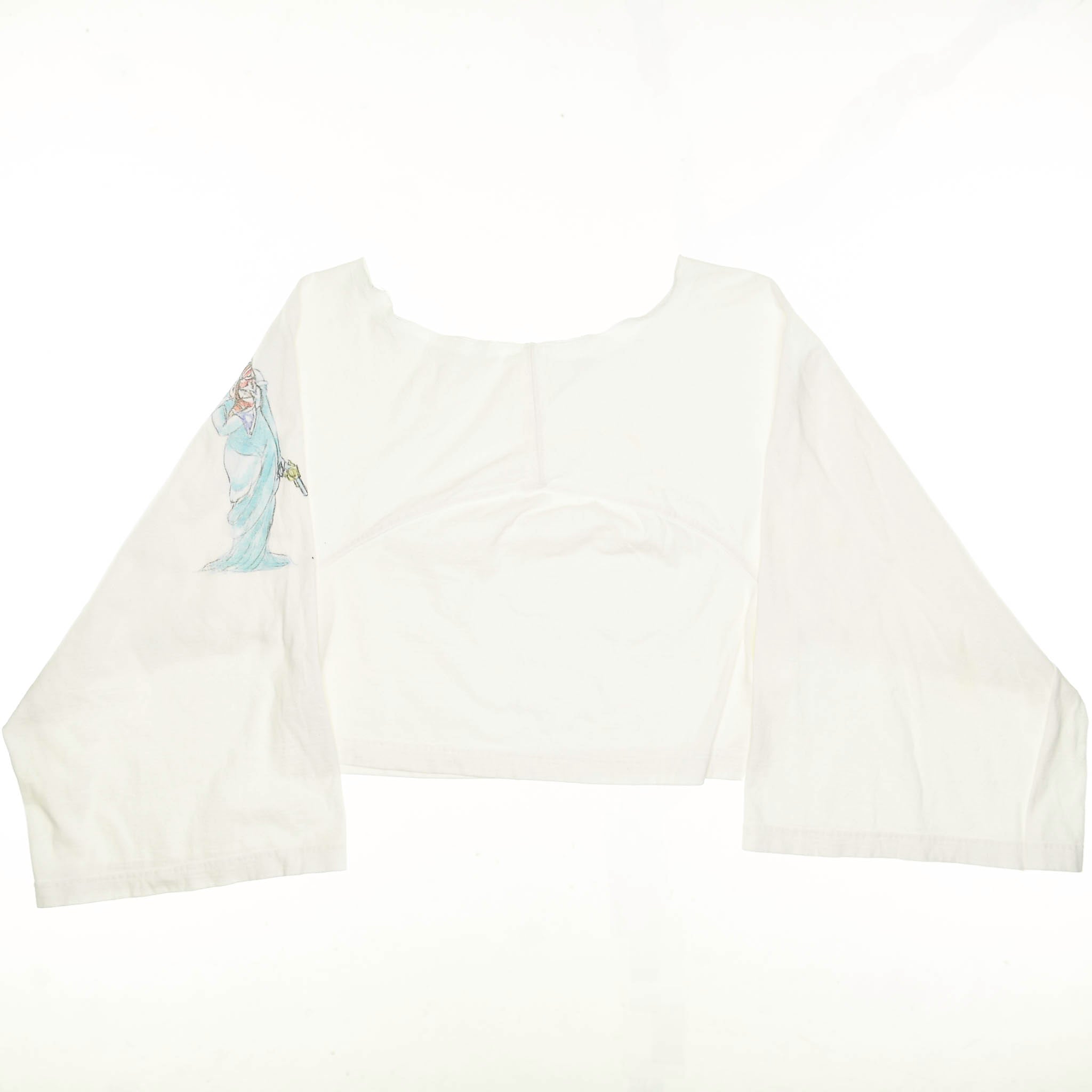 Lady Liberty White Reversible Crop Top
