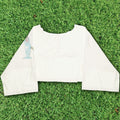 Lady Liberty White Reversible Crop Top