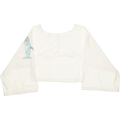 Lady Liberty White Reversible Crop Top