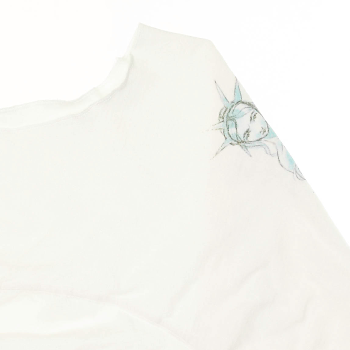 Lady Liberty White Reversible Crop Top