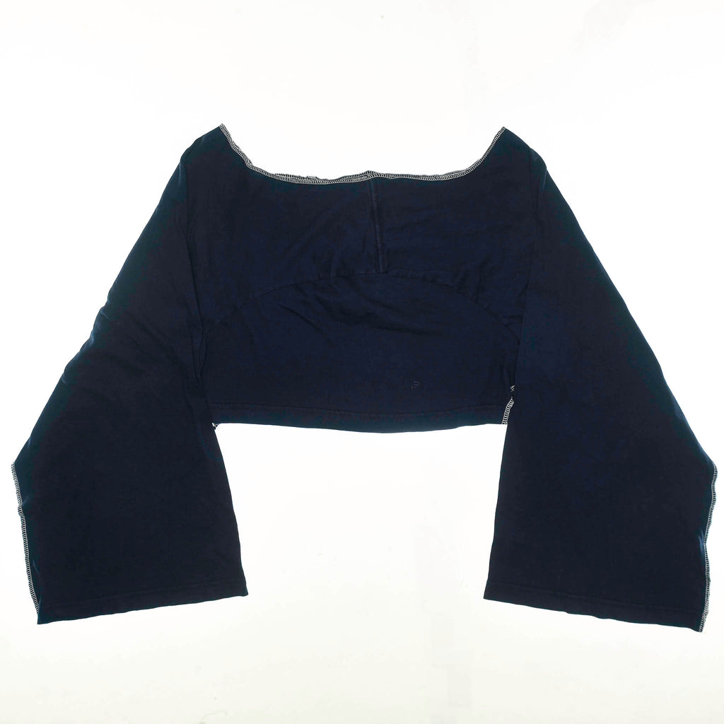 Black Reversible Crop Top