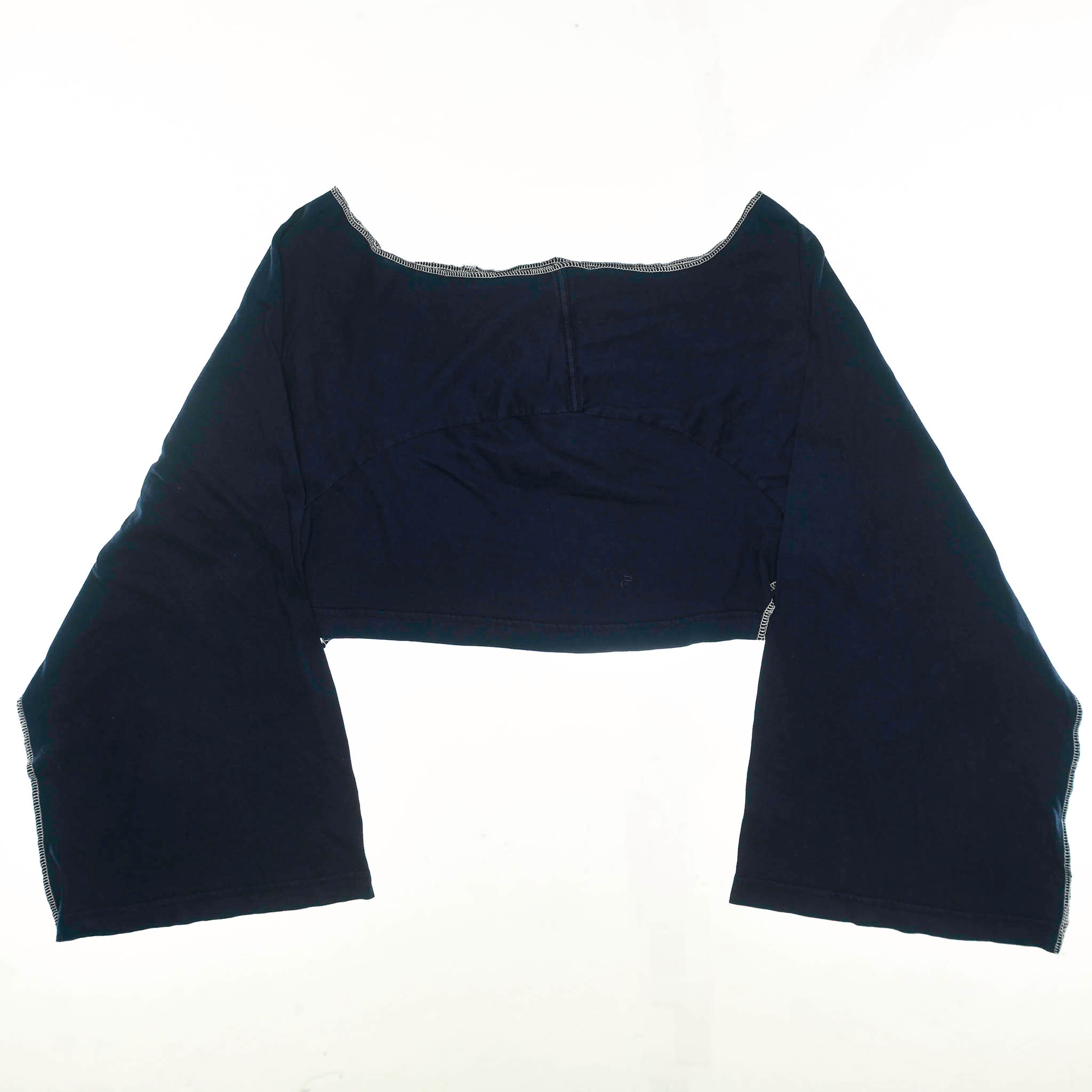 Black Reversible Crop Top