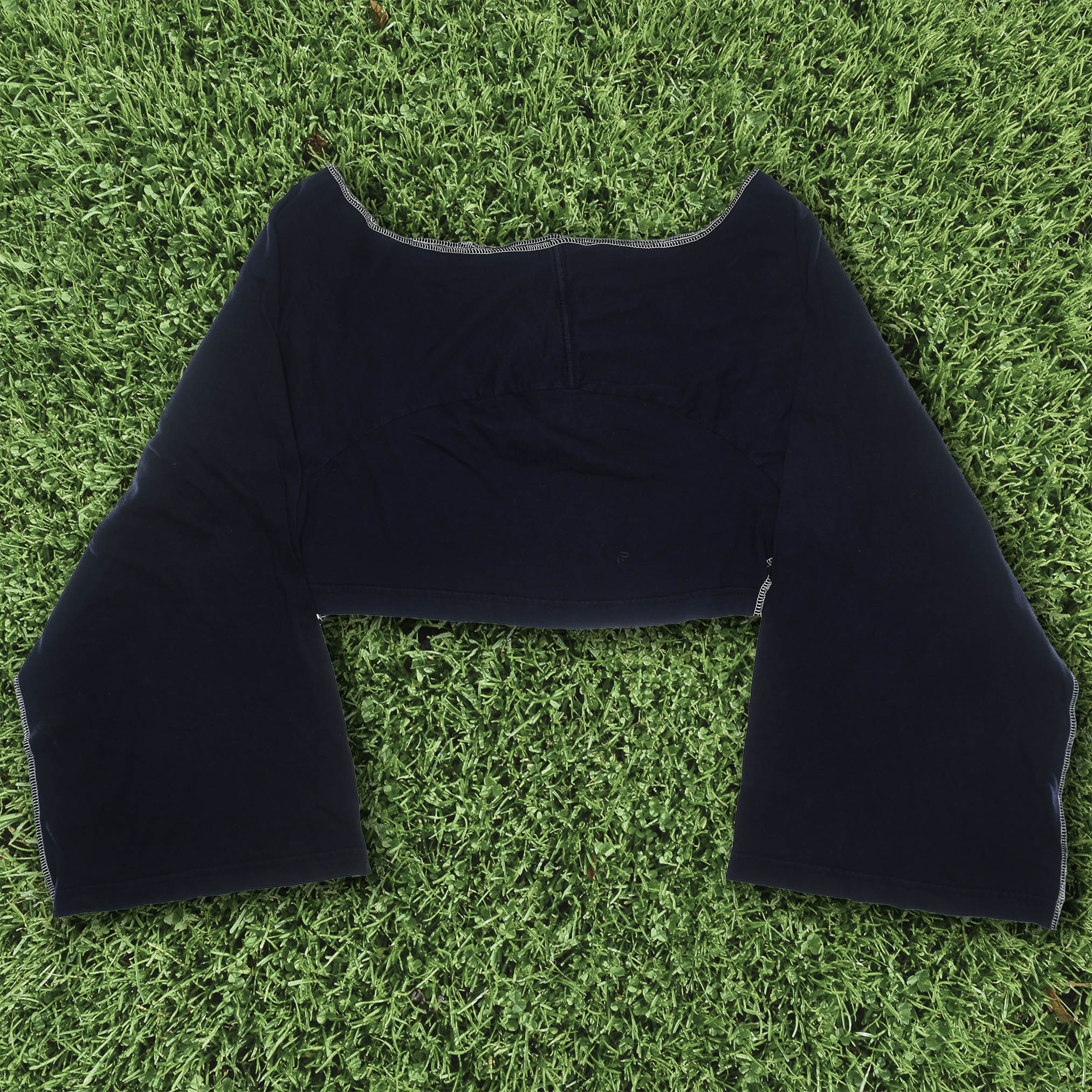 Black Reversible Crop Top