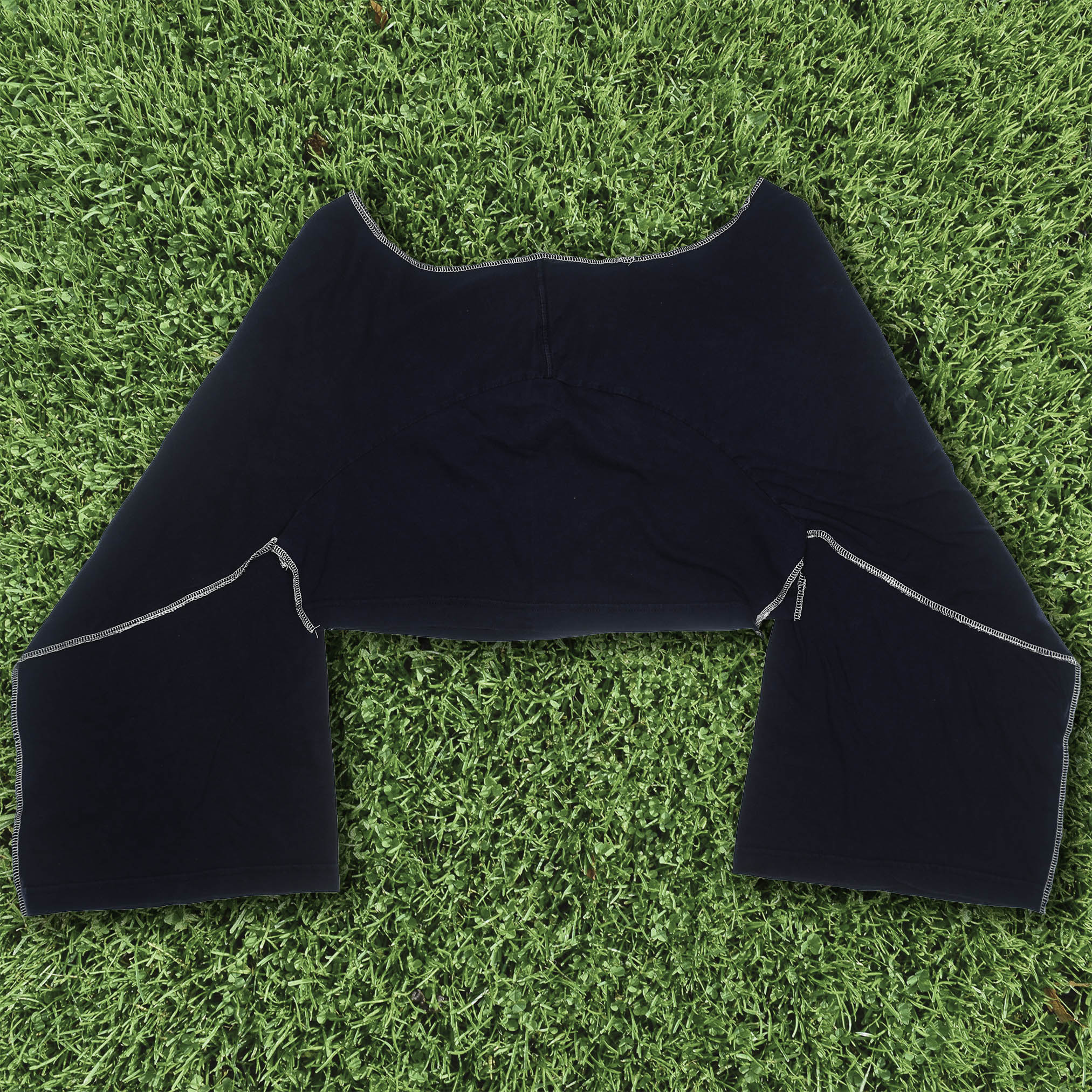 Black Reversible Crop Top