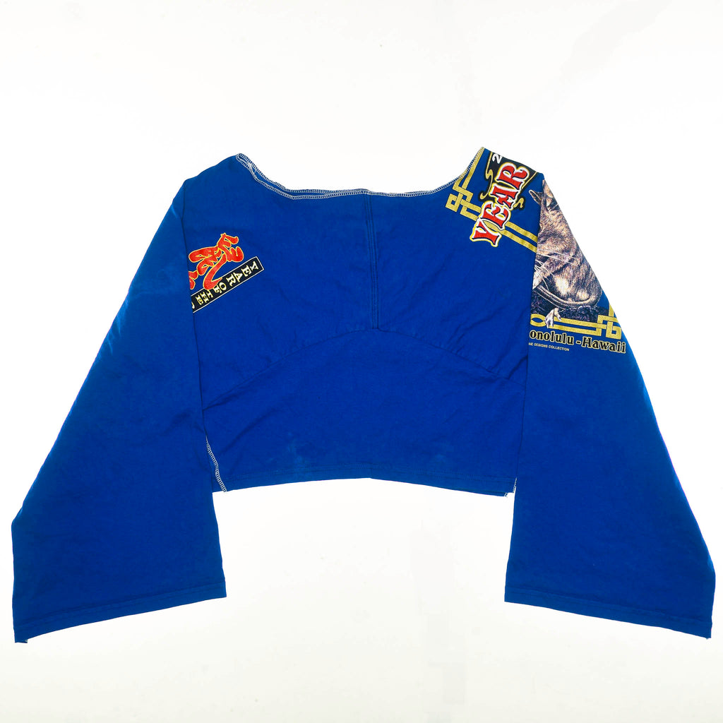 2008 "Year of the Rat" Zero Waste Reversible Crop Top