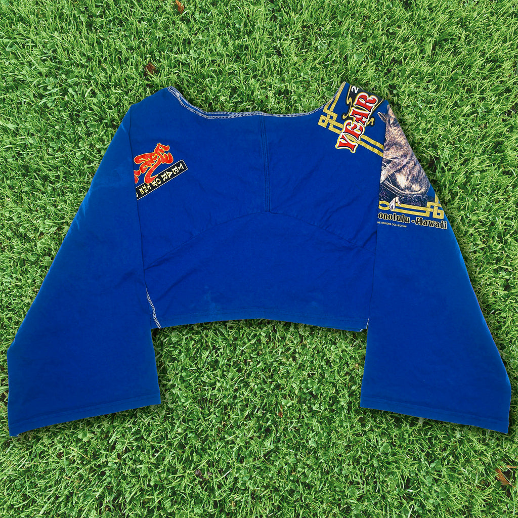 2008 "Year of the Rat" Zero Waste Reversible Crop Top