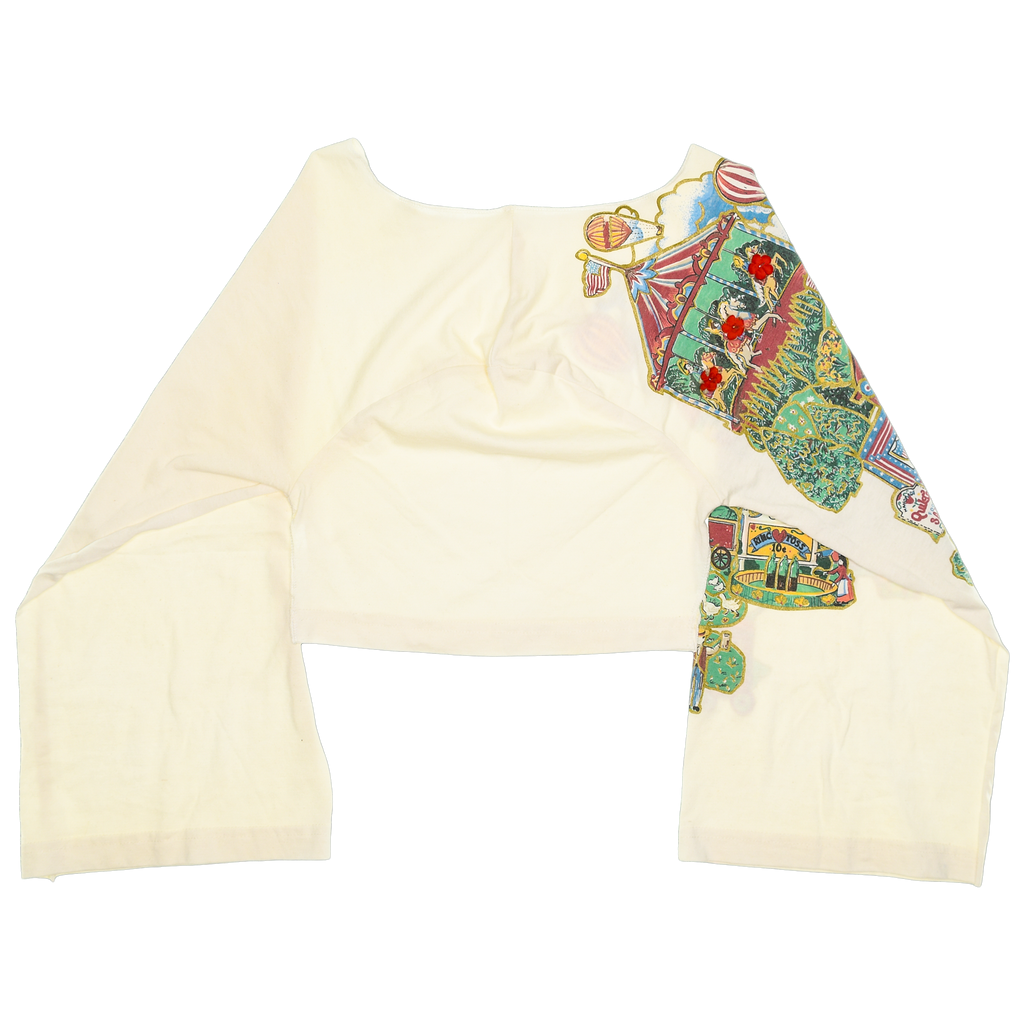 Vintage Circus Tee Reversible Crop Top