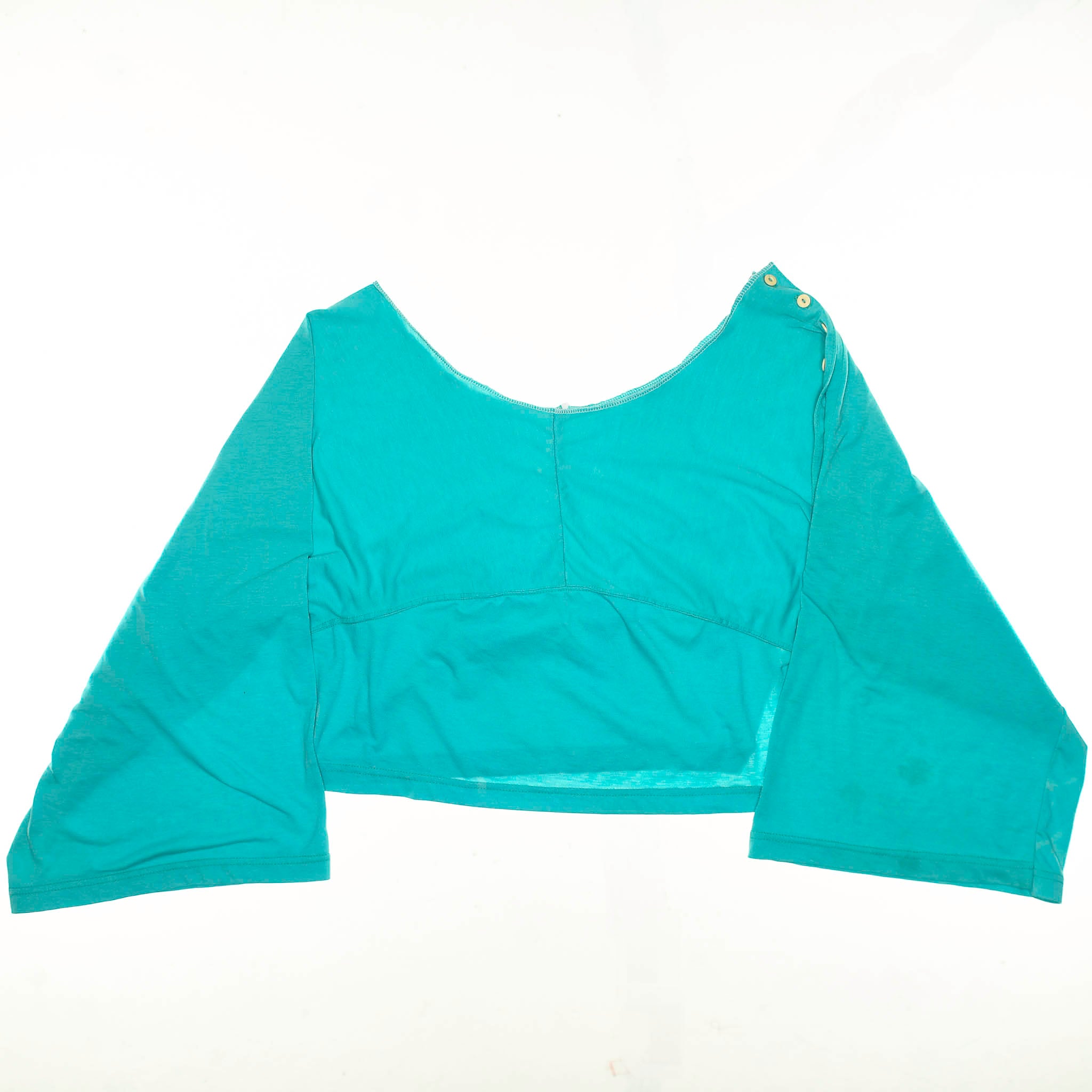 Turquoise Reversible Crop Top